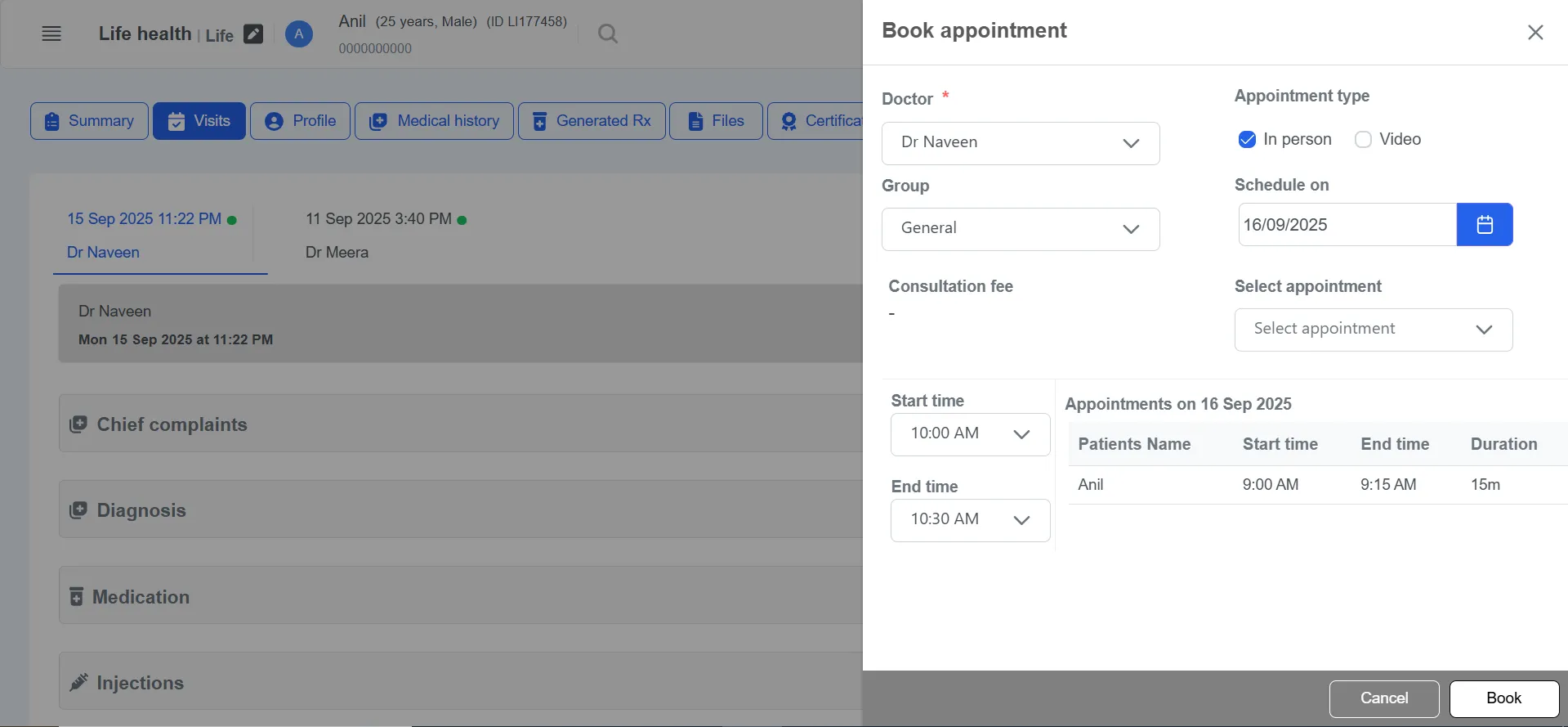Doctor Appointment Booking & Scheduling for ent clinic